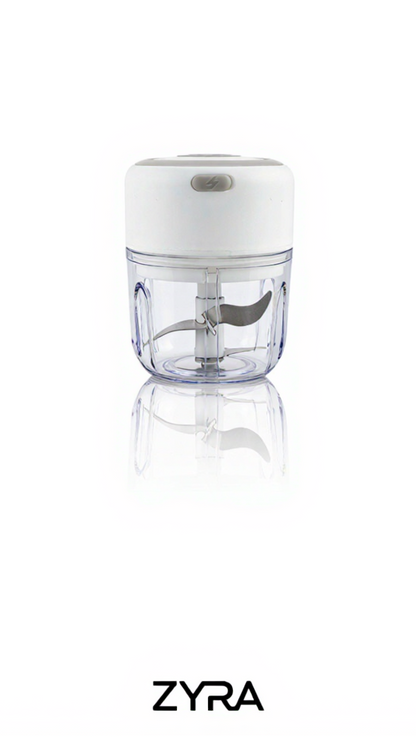Zyra Mini Electric Food Chopper – Portable, Rechargeable & Powerful